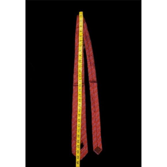 VERSACE Men's Red Striped Tie Made In Italy 100% Silk - Picture 4 of 5